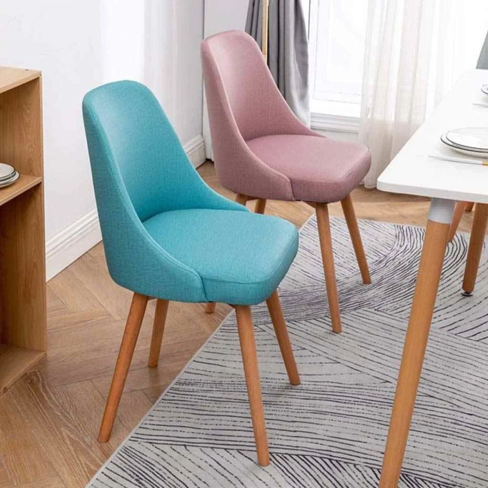 Luxury Red Beech Wood Dining Chair with Velvet Upholstery – Antika Homz DNC-036