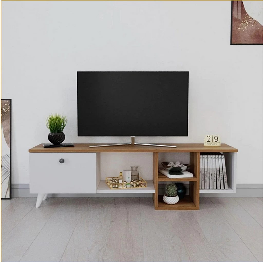 Turkish MDF Wood Tv Unit - 150x30x45 cm-TVU-004