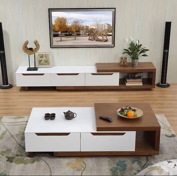 TV table with coffee table