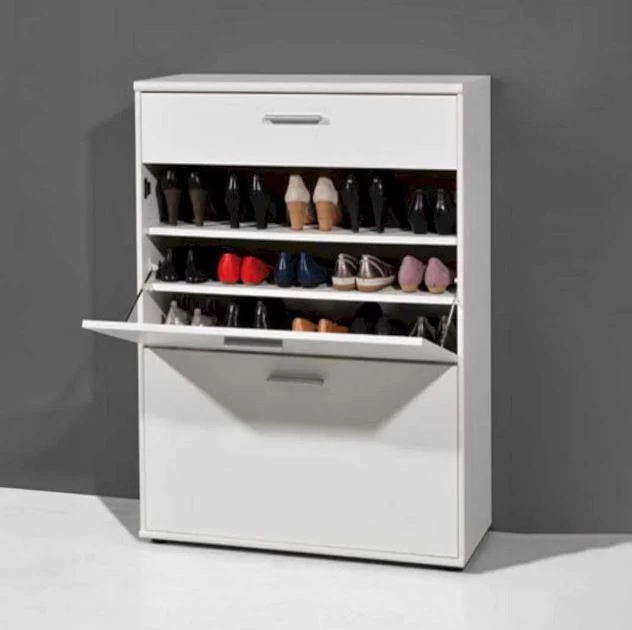 Shoe rack 120 x 80 x 35 cm-White-SHC-072