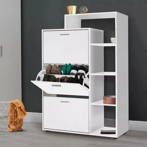 Shoe rack 80 x 140 x 35 cm-White-SHC-073