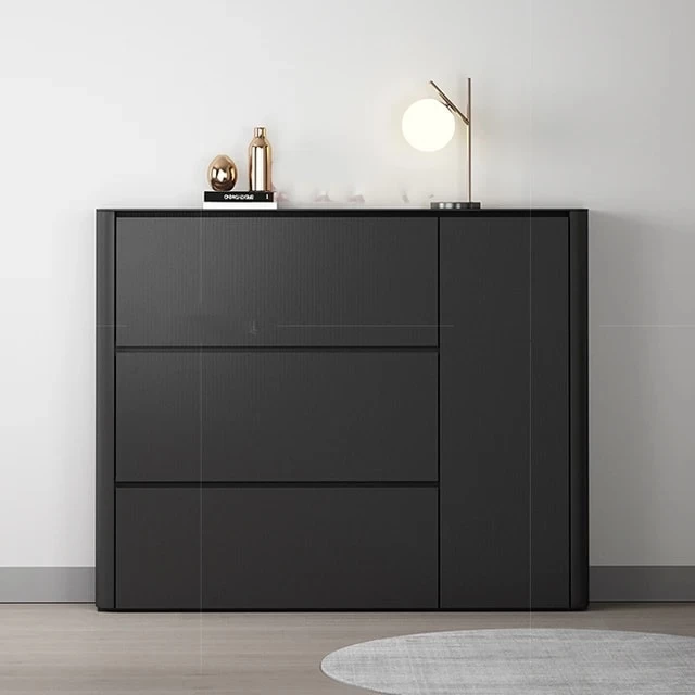 Shoe Cabinet - Black - 120×120×30cm-SHC-093