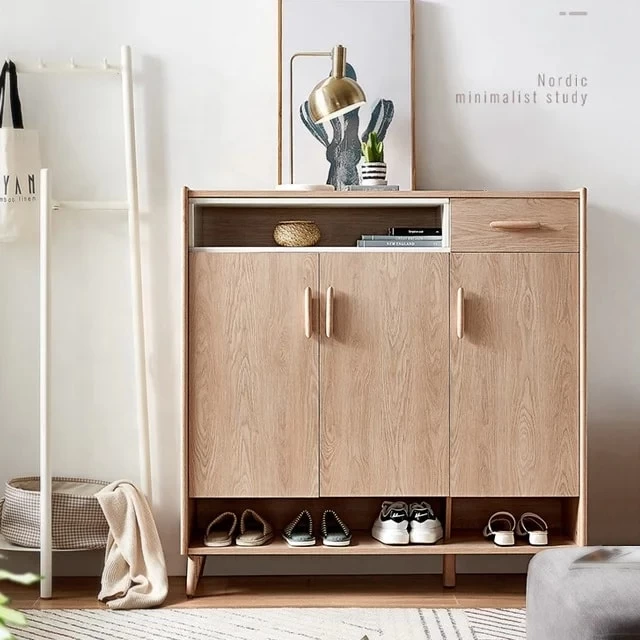 Shoe Cabinet - Beige - 110×120×35 cm-SHC-096