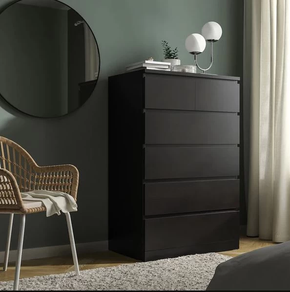 Drawer unit - Black - 80 x 120x 40 cm-STG-014
