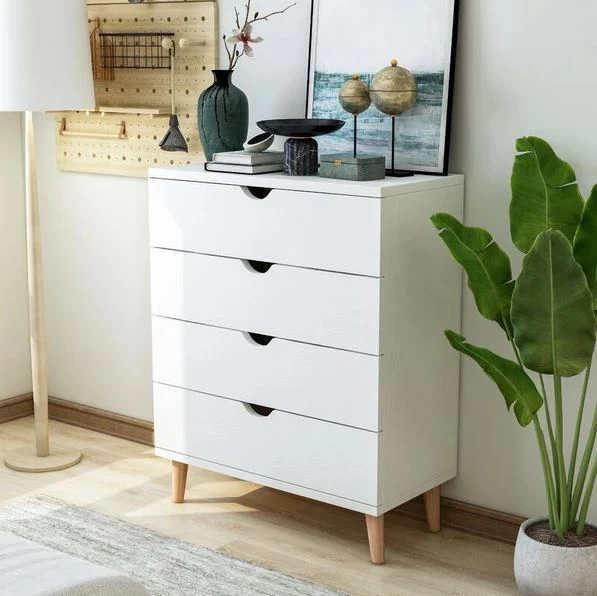 Drawer unit - White Wooden legs - 80 x 100 x 40 cm-STG-016