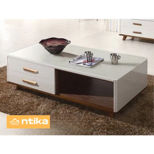Coffee Table - White - 35x50x100 cة-CFTW-007