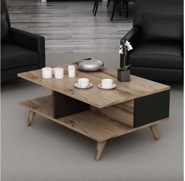 Coffee Table - Black & brown - 55x90x40 cة-CFTW-013