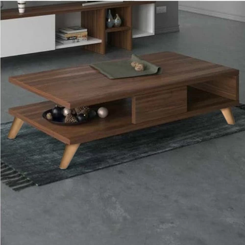 Coffee Table - Brown - 100x50x45 cة-CFTW-015