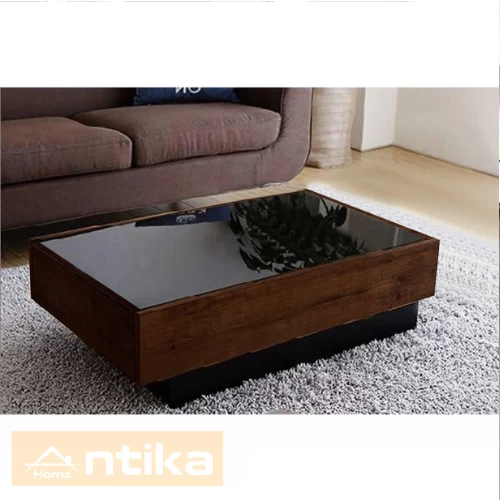 Coffee Table - Brown and Black - 120x50x40 cة-CFTW-018