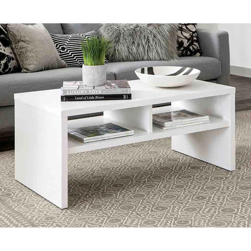 White Coffee Table  - 80x40x40 cm-CFTW-043