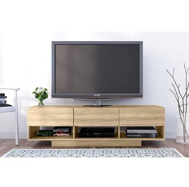 TV Stand - Beige - 150x32x50 cm-TVU-023