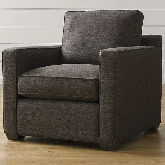 Chair - Grey Linen Fabric - 80x80x75 cm