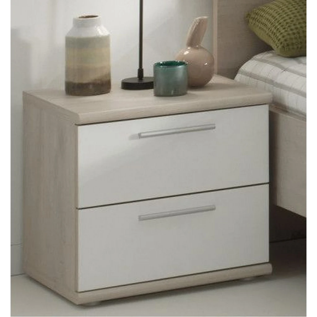 Commode - Beige and White MDF - 40×40×35 cm