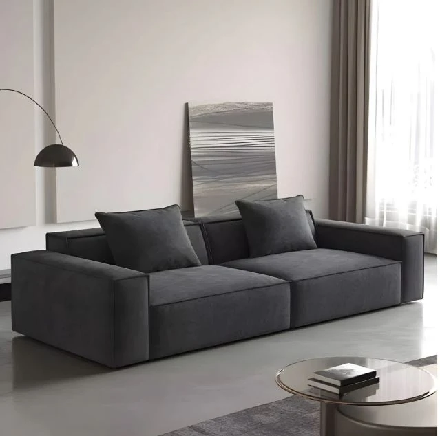 Gray Linen Fabric Sofa - 220×80×90 cm-SO2-006
