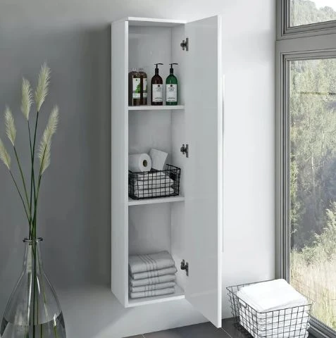 Wall-Mounted Storage Unit - Whitث-STG-052