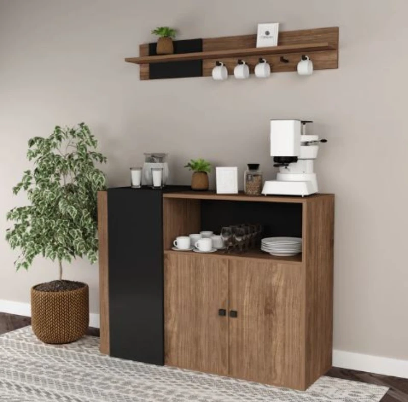 Coffee Corner - Beige and Black-STG-053