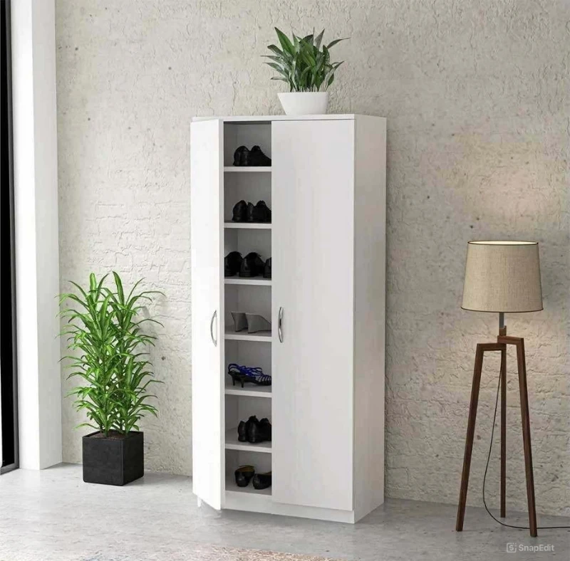 Shoe Cabinet - White - 160×80×30 cm-SHC-101