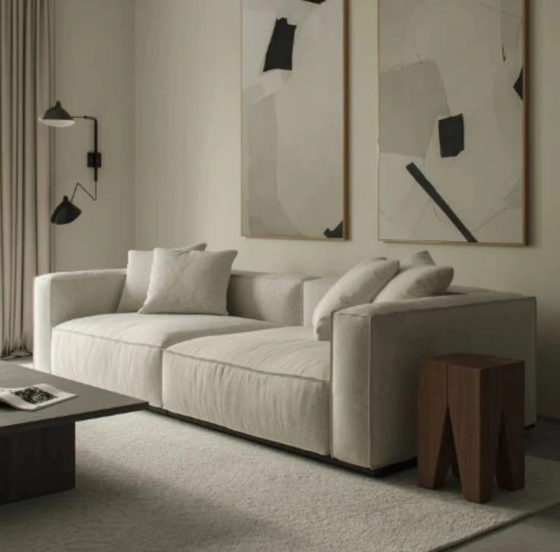 Off-White Sofa - 250 cm Wide-SO2-005