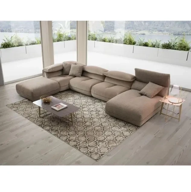 Modern Sectional Sofa - Light Gray - 400 cm-CRS-029