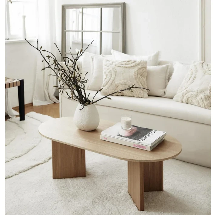 Beige Coffee Table - 120×60×45 cm-CFTW-052