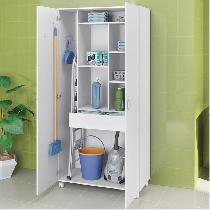 Bathroom Storage Unit - White - 90×200×40 cm-BST-004