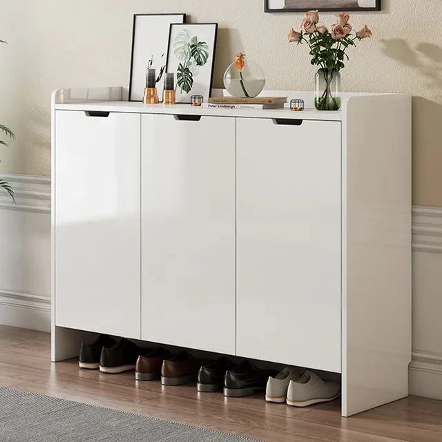 White Shoe Cabinet - MDF or Counter - 120×110×35 cm-SHC-104