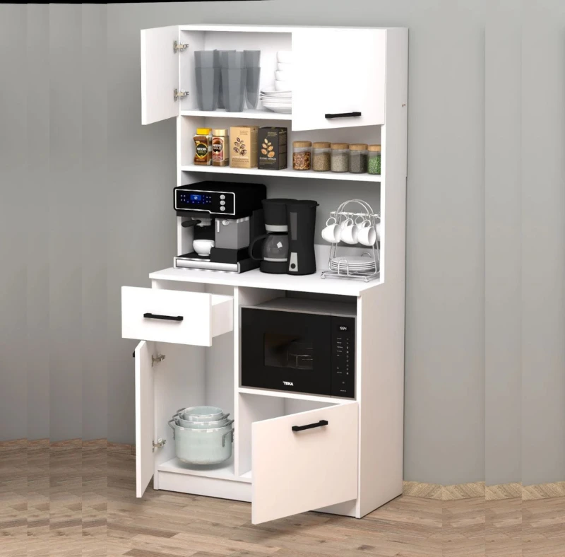 Coffee Corner - White - 182×90×40 cm-STG-064