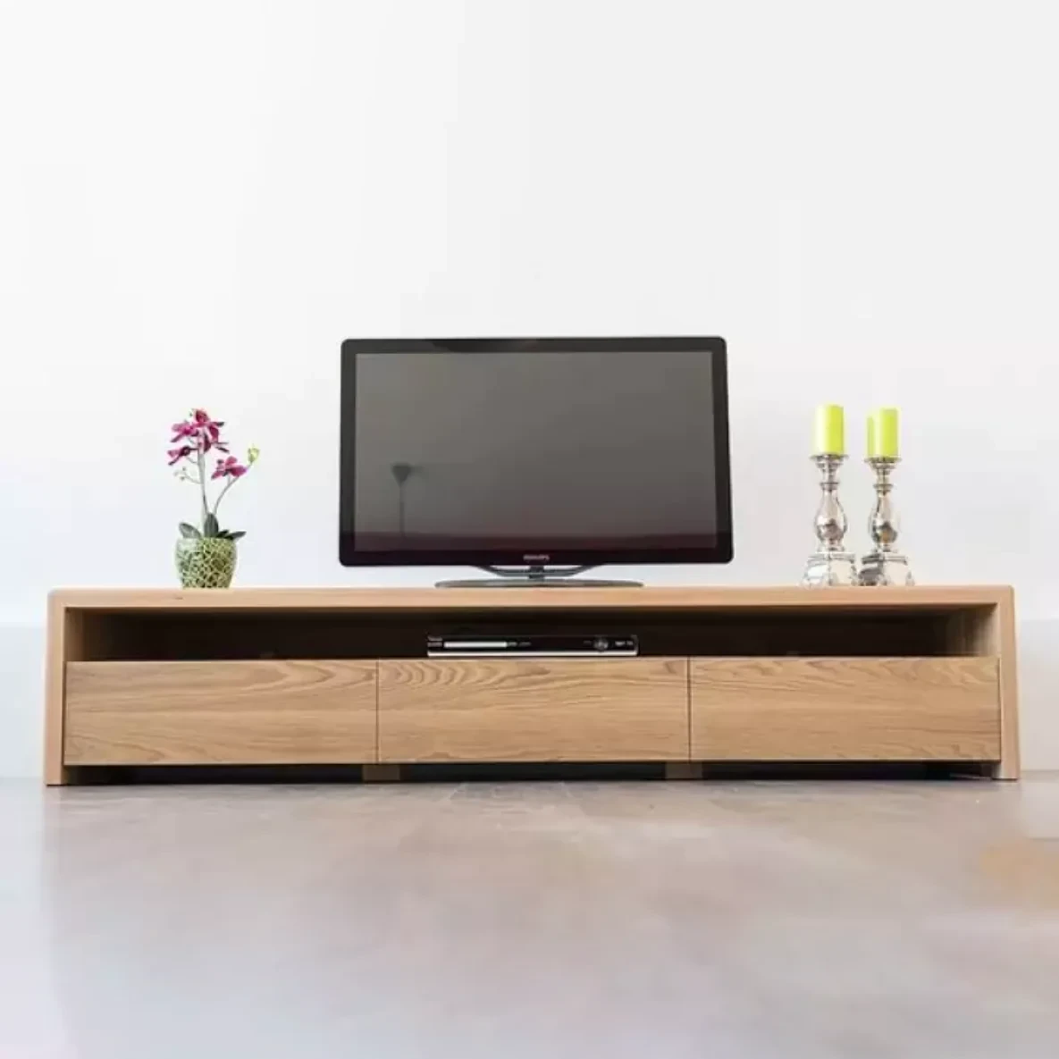 TV Stand - Beige - 35X40X180 cm - Kontar/MDF-TVU-089
