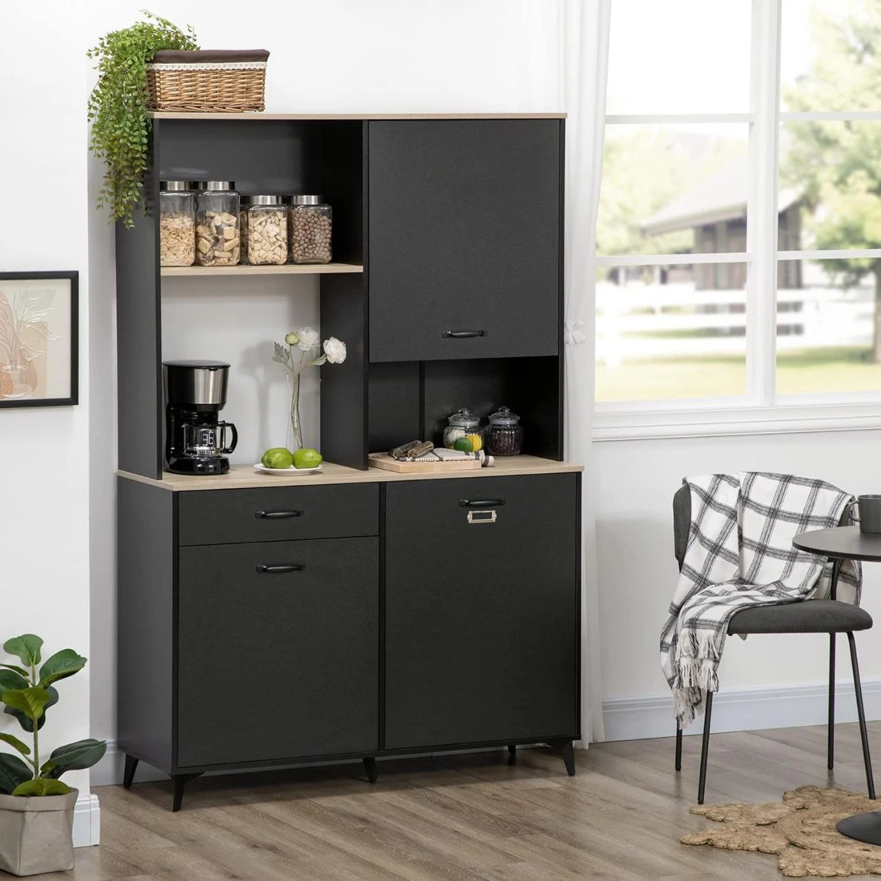 Kitchen Unit - Black - 120×180×40 cm-KST-007