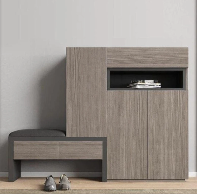 Shoe Cabinet with Seat  - 150×120×35 cm-SHC-002