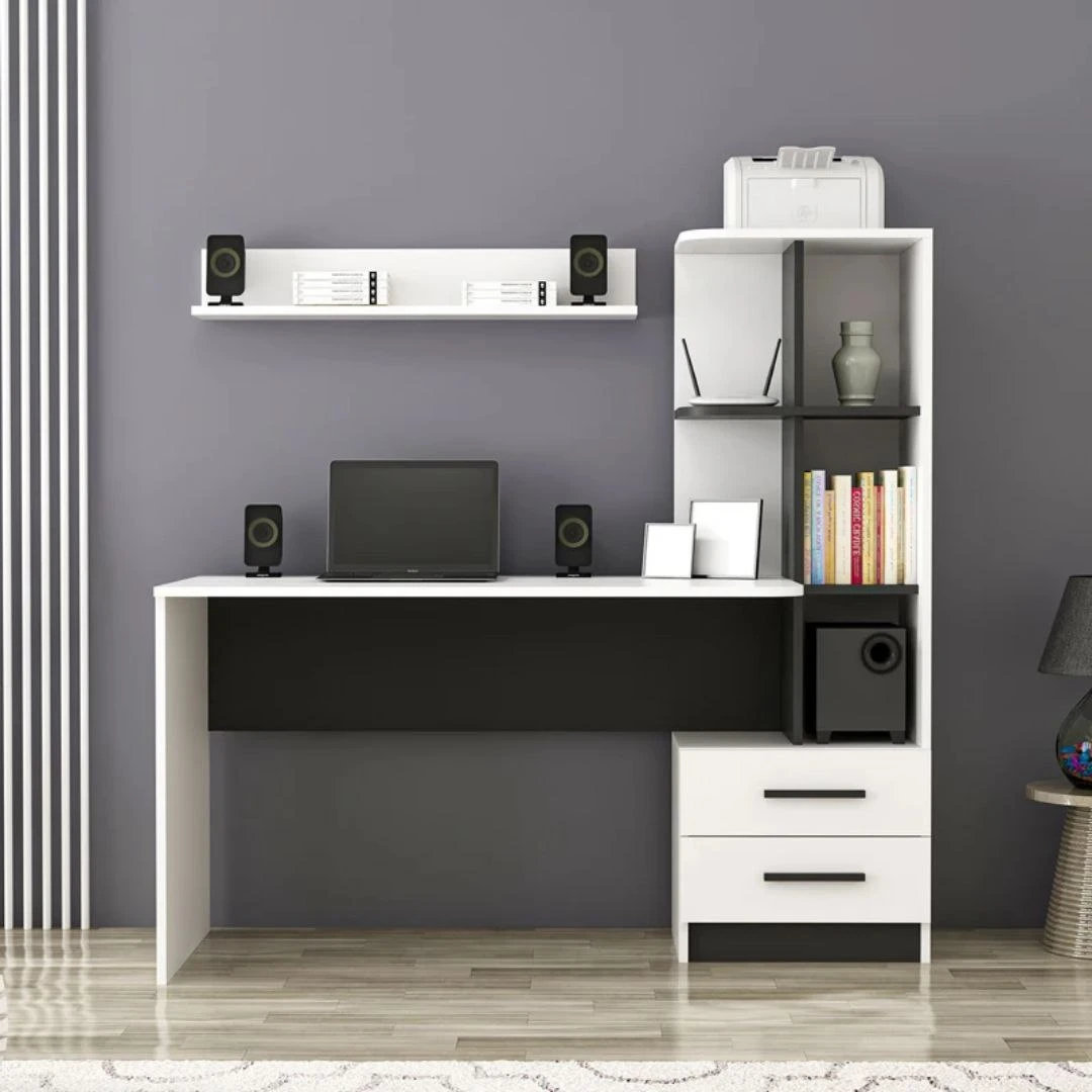 Desk - White & Black - 146×60×142 cm  OFD-002
