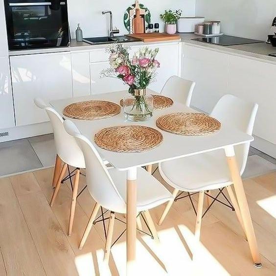 طقم سفرة خشب زان فاخرة بتصميم عصري DNT-003