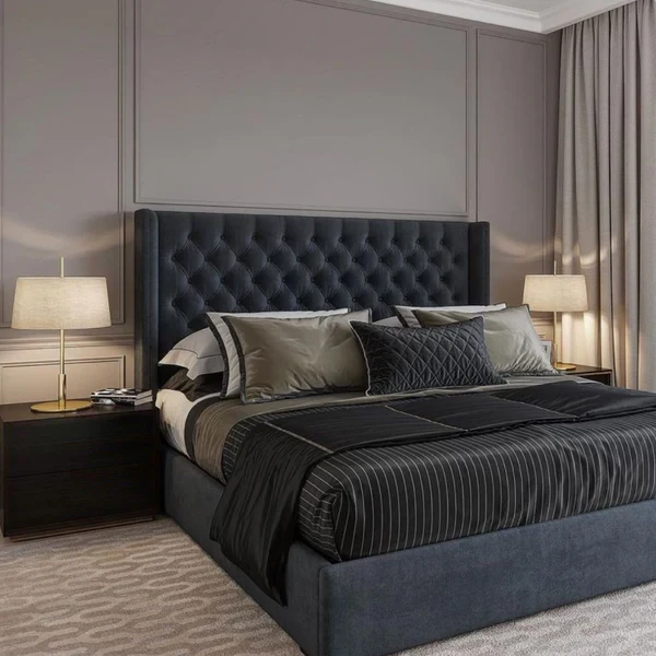 Natural Wood Bed – Beech & Counter Wood – Custom Made Bedroom FurnitureBED-028