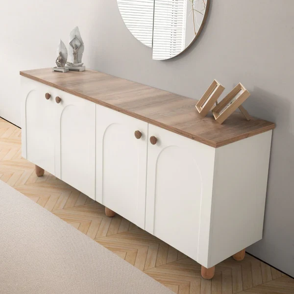 Elegant Modern MDF Buffet for Dining or Living Room – Antika Homz BUF-010