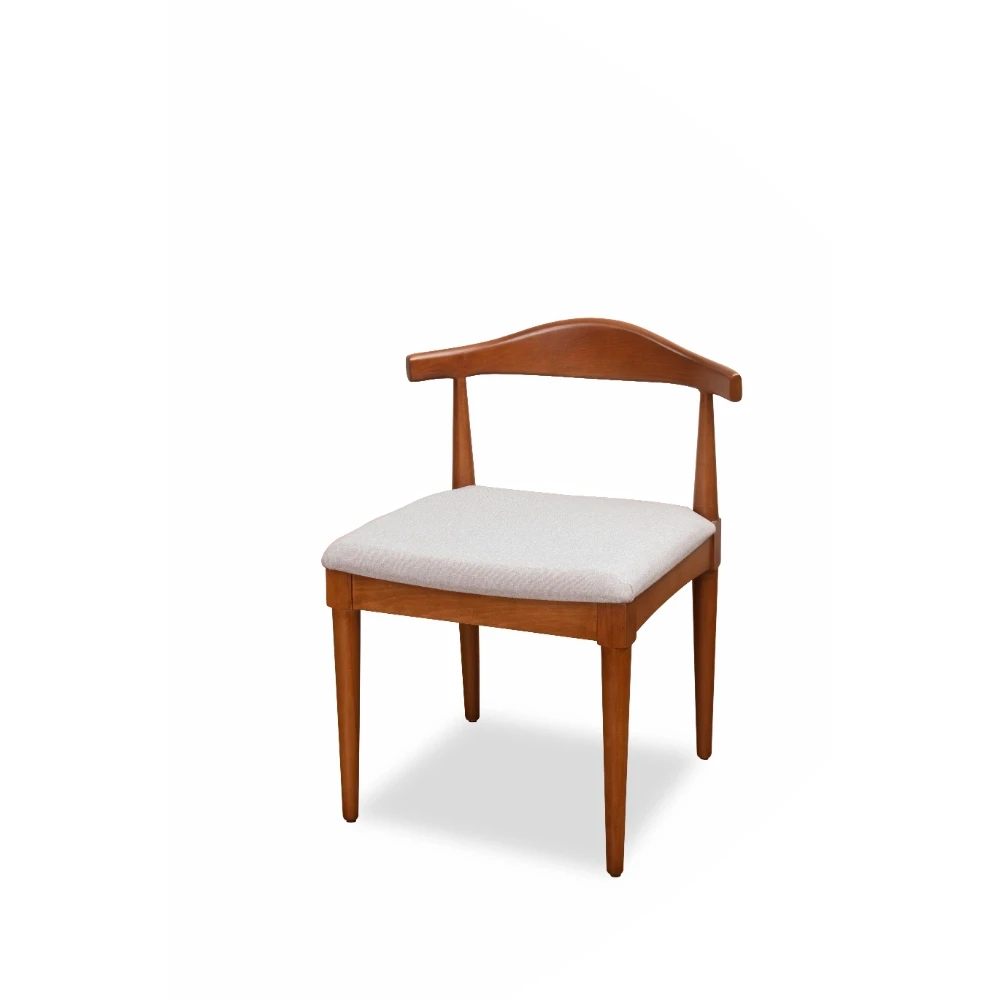 Modern Beech Wood Dining Chair with Linen Fabric – Antika Homz DNC-037