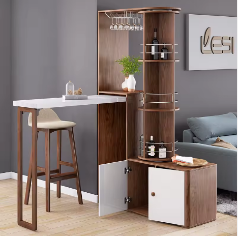 بار خشبي عصري من الكونتر الطبيعي بطبقة BAR-003  -  HPL