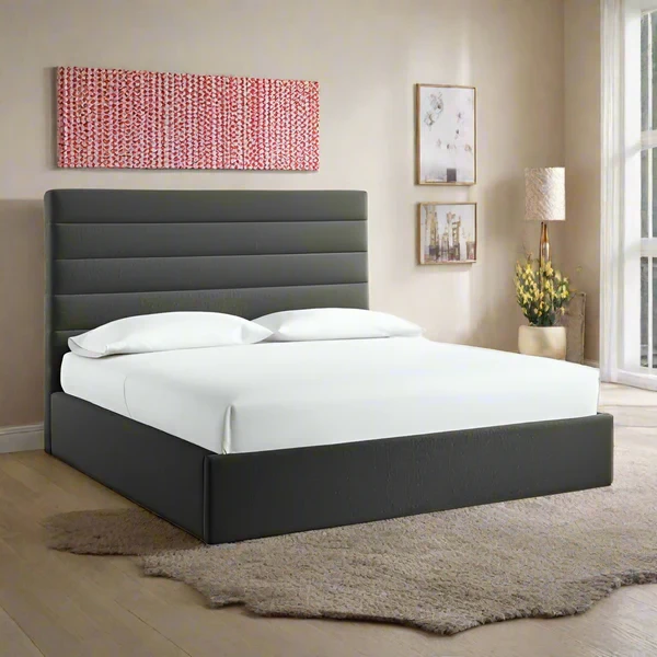 Modern Upholstered Bed – MDF & Counter Wood – Custom Made Bedroom Furniture BED-031