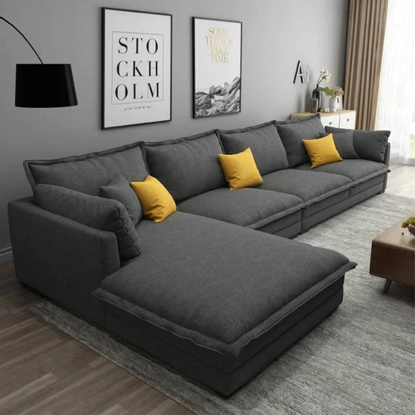 Customizable Modern Velvet Corner Sofa – Beech Wood Frame & Premium Comfort CRS-042