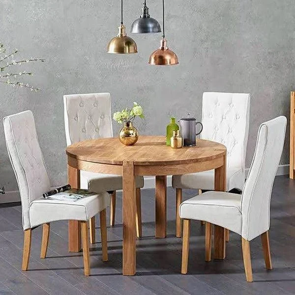 Modern Dining Set – Square Table with 6 Velvet Chairs & Beech Wood Legs DNT-026