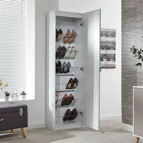 Stylish white boot with a modern vertical design - SHC-142