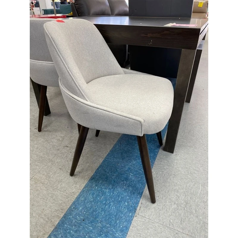 Modern Red Beech Dining Chair in Off-White Linen – Antika Homz DNC-039