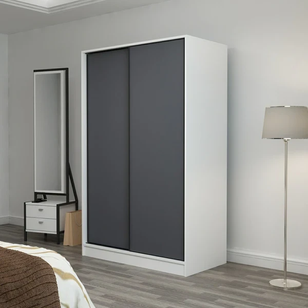Modern MDF Wardrobe – Smart Storage, Custom-Made (WRD-018)