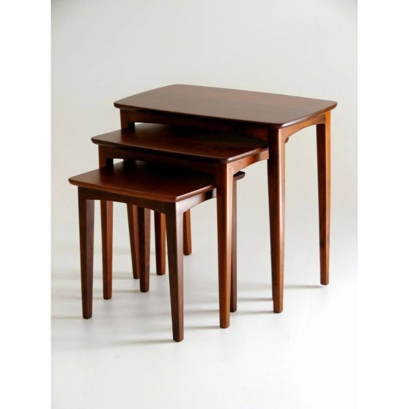 طقم ترابيزات جانبية، 3 قطع، بني SDTW-009