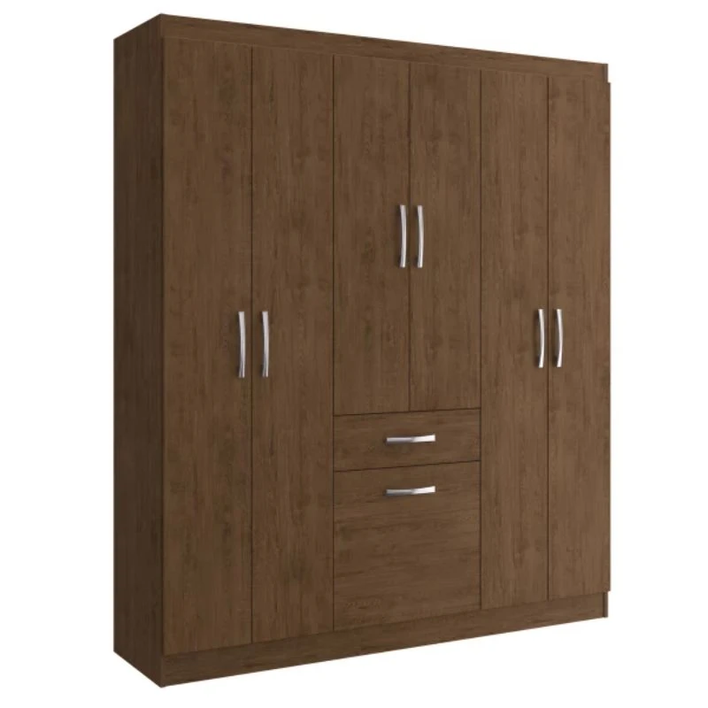 Modern Wardrobe & Storage Unit – MDF Counter Wood – Brown Finish WRD-027