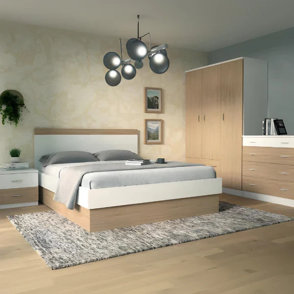 Modern Bedroom Set – Spanish MDF Wood – Elegant Functional Design MBR-003