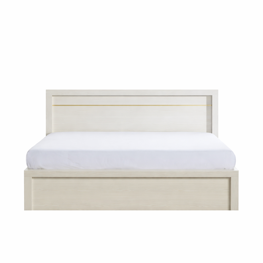 Elegant MDF Bed with Matte Finish and Modern Design BED-049