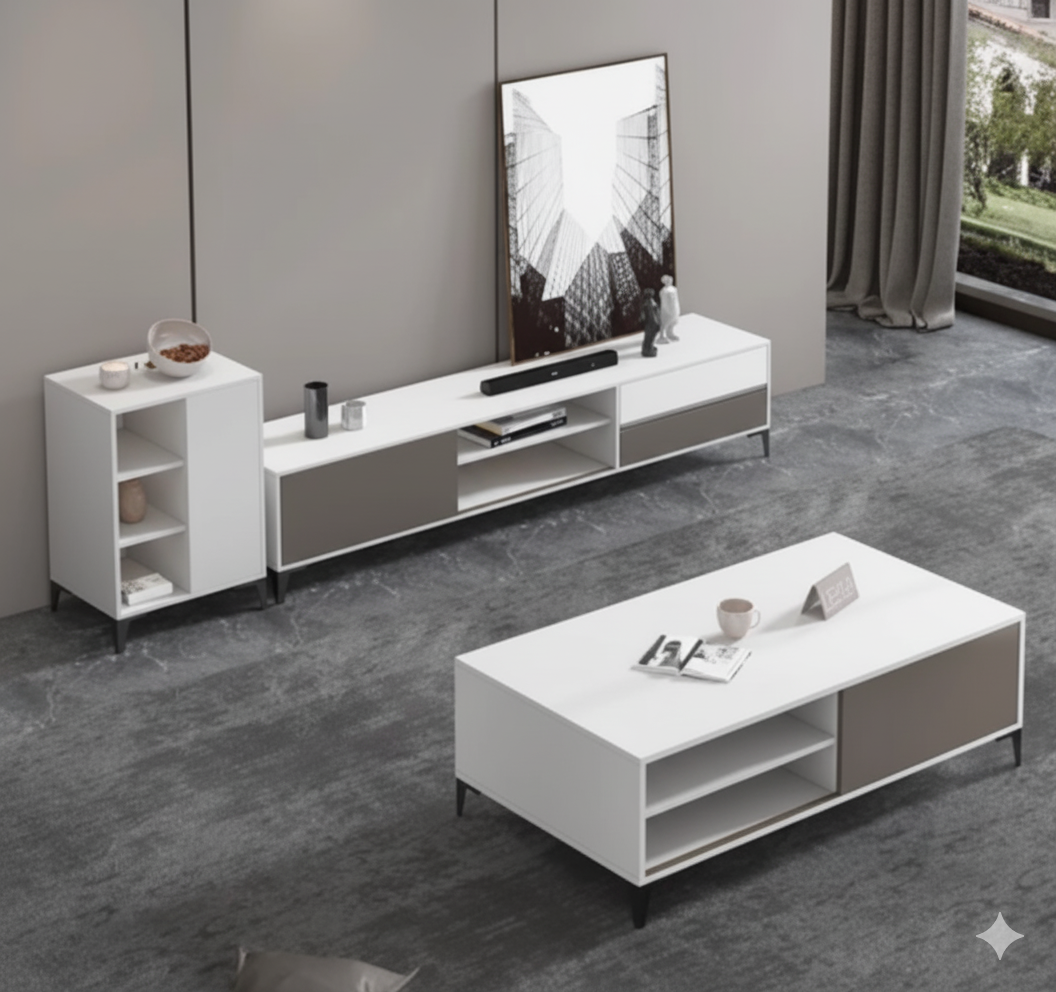 TV Unit with Coffee Table – TVU-095