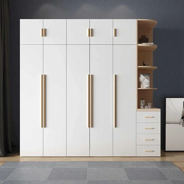 Modern MDF Wardrobe – Custom-Made Bedroom Storage (WRD-017)