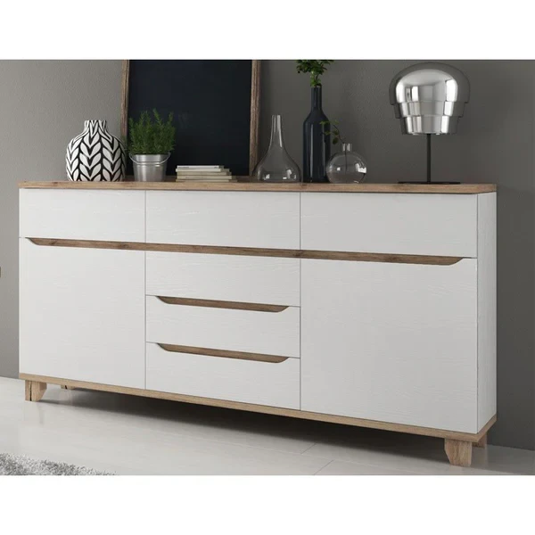 Modern MDF Buffet Cabinet – Elegant Multipurpose Storage Unit