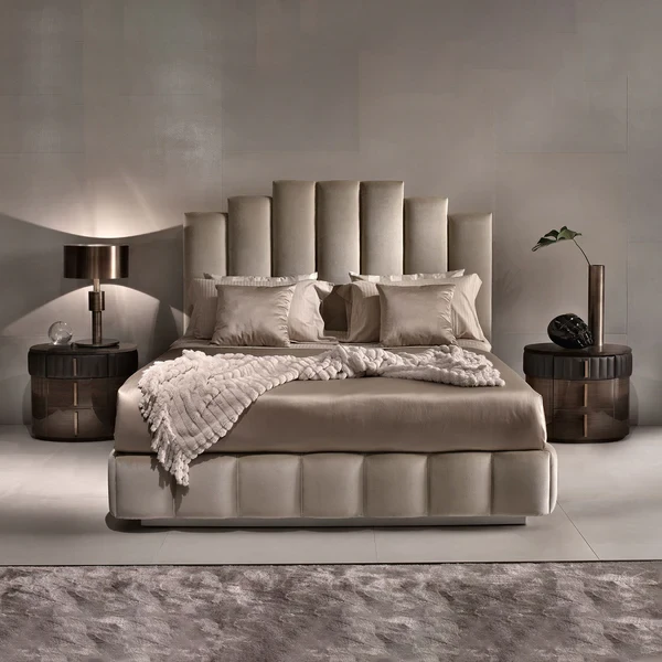 Modern Velvet Bed – Counter Wood Frame & Beech Chassis | Antika Homz  BED-035